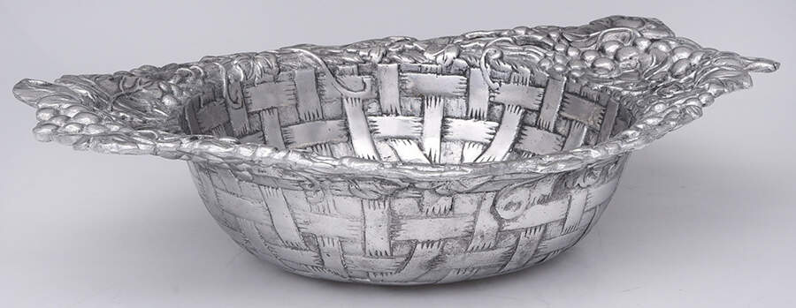Grape (Aluminum, Hollowware) Basket by Arthur Court-1