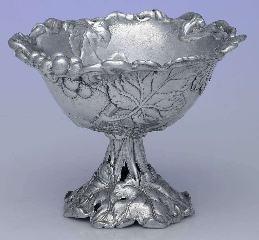 Grape (Aluminum, Hollowware) Round Compote (Height X Width) by Arthur Court-1