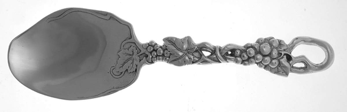 Grape (Aluminum, Hollowware) Medium Server, Solid Piece by Arthur Court-1