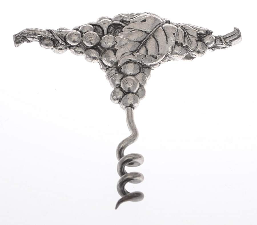 Grape (Aluminum, Hollowware) Corkscrew by Arthur Court-1