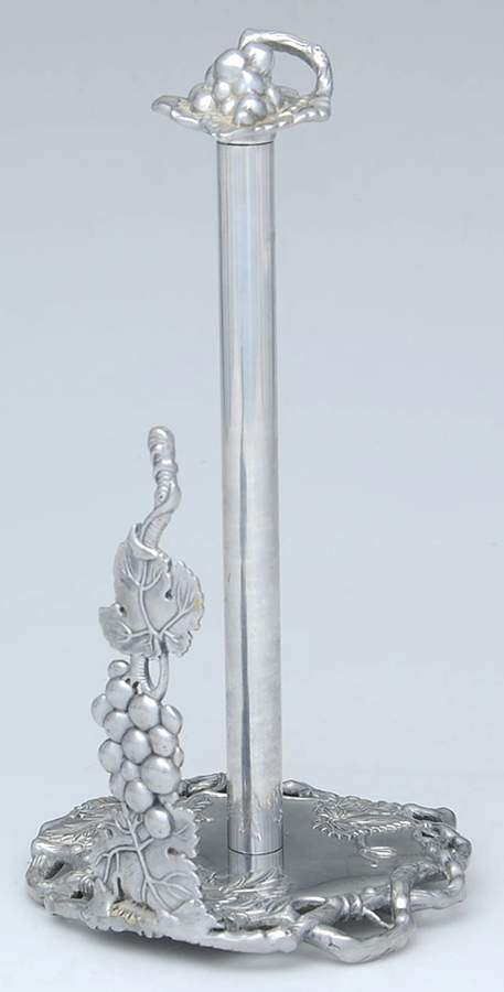 Grape (Aluminum, Hollowware) Paper Towel Holder by Arthur Court-1