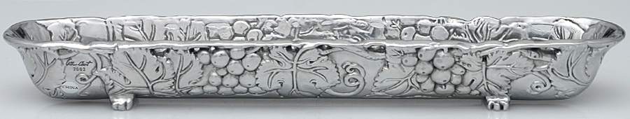 Grape (Aluminum, Hollowware) Olive Dish by Arthur Court-1