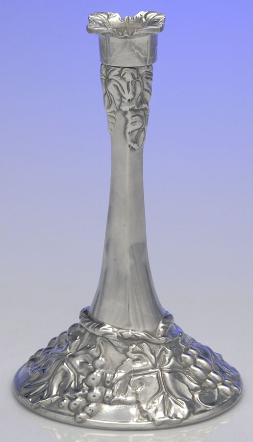 Grape (Aluminum, Hollowware) 9" Candlestick by Arthur Court-1