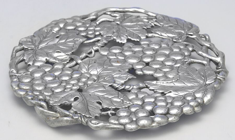 Grape (Aluminum, Hollowware) Trivet by Arthur Court-1