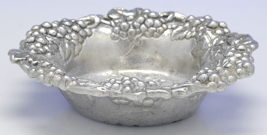 Grape (Aluminum, Hollowware) Wine Bottle Coaster by Arthur Court-1