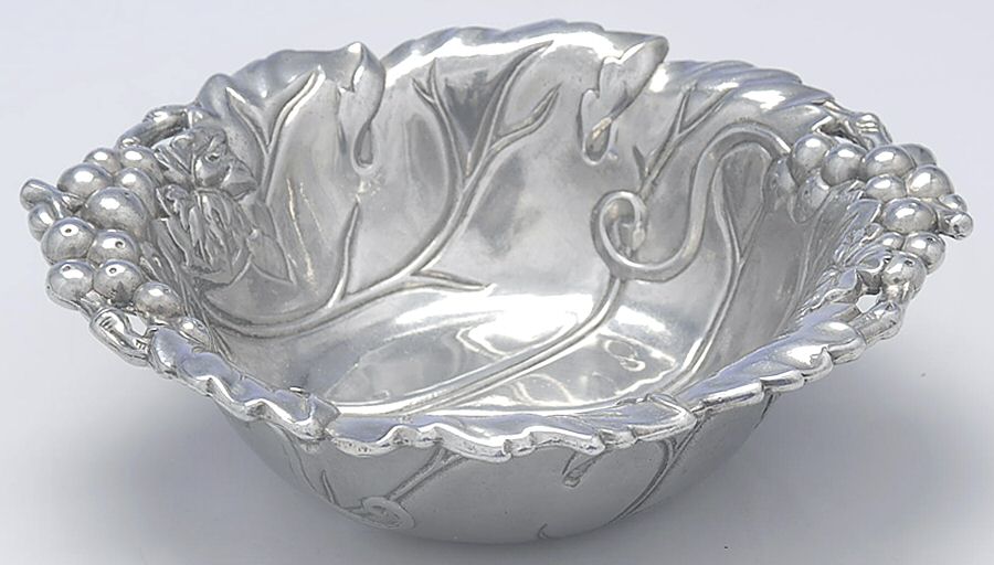 Grape (Aluminum, Hollowware) Nut Dish by Arthur Court-1