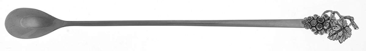 Grape (Aluminum, Hollowware) Individual Long Handled Lemonade Spoon by Arthur Court-1