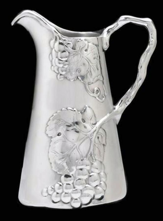 Grape (Aluminum, Hollowware) 80 Oz Water Pitcher by Arthur Court-1