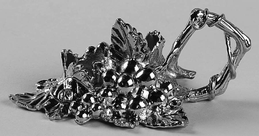 Grape (Aluminum, Hollowware) Metal Stand for Crystal Salt & Pepper by Arthur Court-1