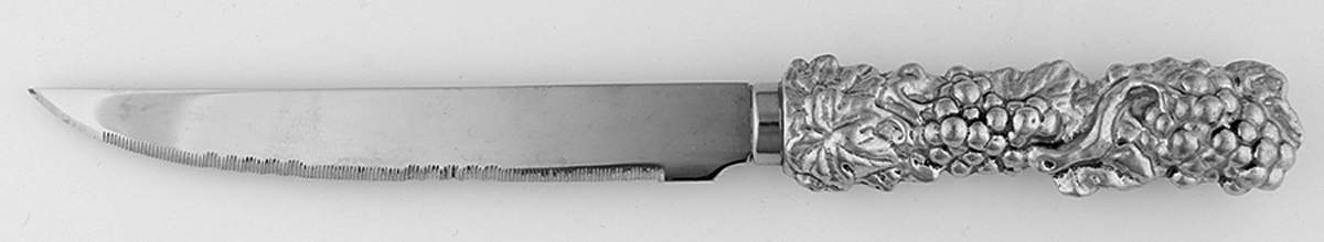 Grape (Aluminum, Hollowware) Individual Steak Knife Hollow Handle by Arthur Court-1