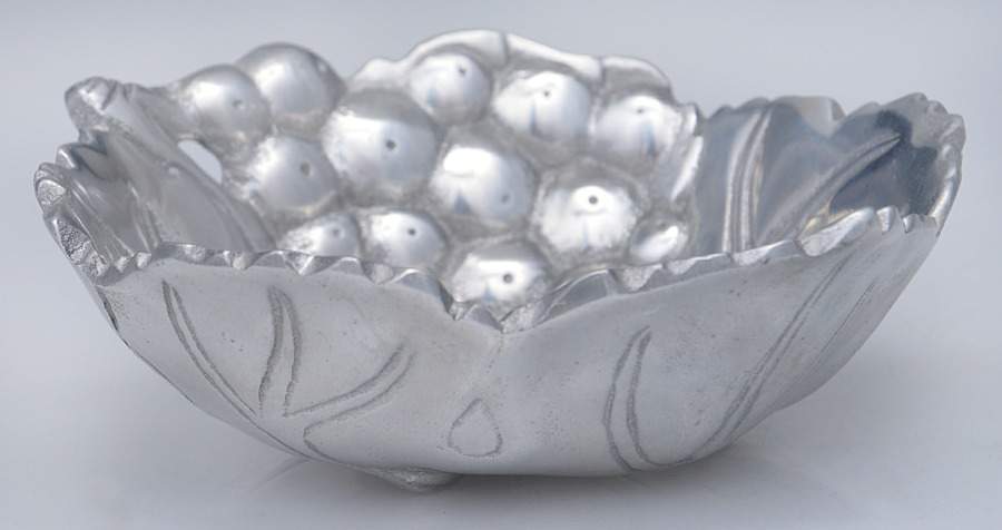 Grape (Aluminum, Hollowware) Dip Bowl by Arthur Court-1