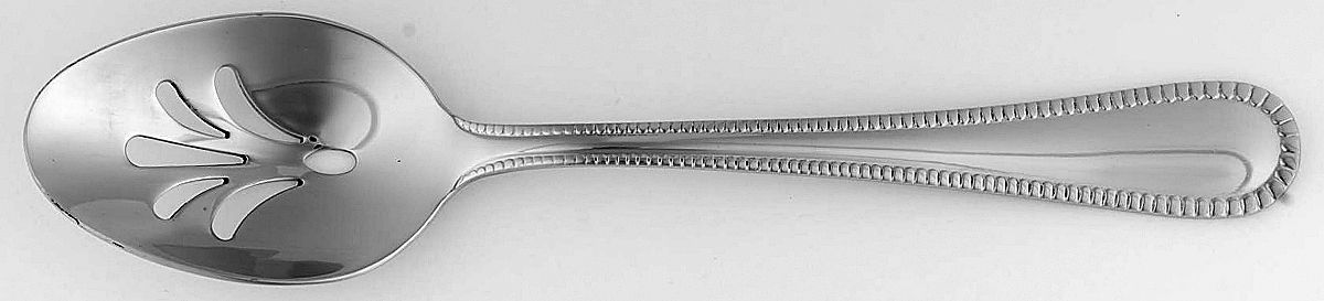 Lara Mirror (Stainless) Pierced Tablespoon (Serving Spoon) by Argent-1