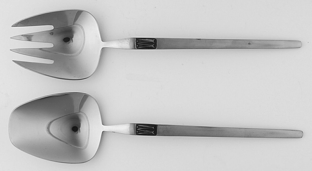 AFS35 (Stainless) (2 Pc) Solid Salad Set by Amefa-1