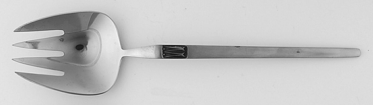 AFS35 (Stainless) Solid Salad Serving Fork by Amefa-1