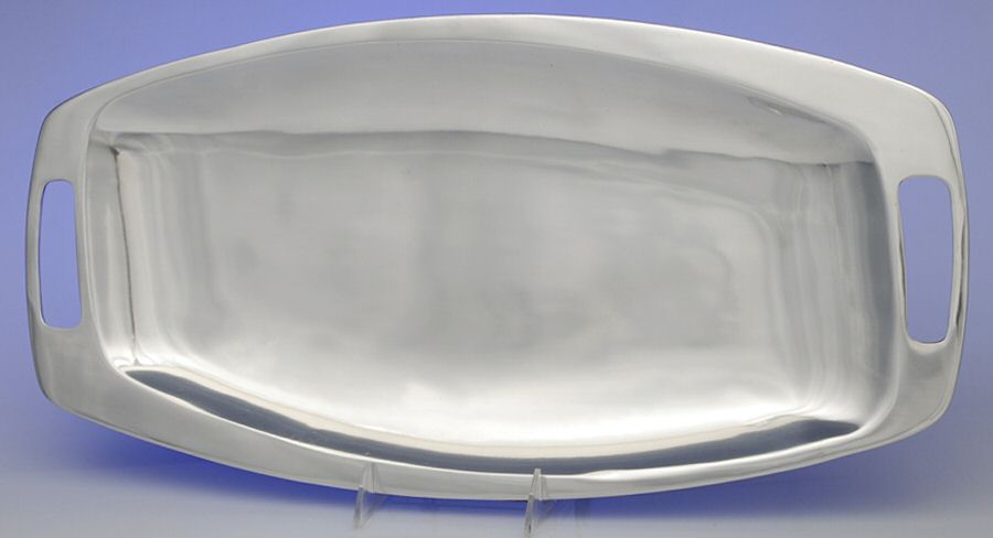 Cambridge (Aluminum, Serveware) 20" Rectangular Handled Tray by Artland Metalware-1