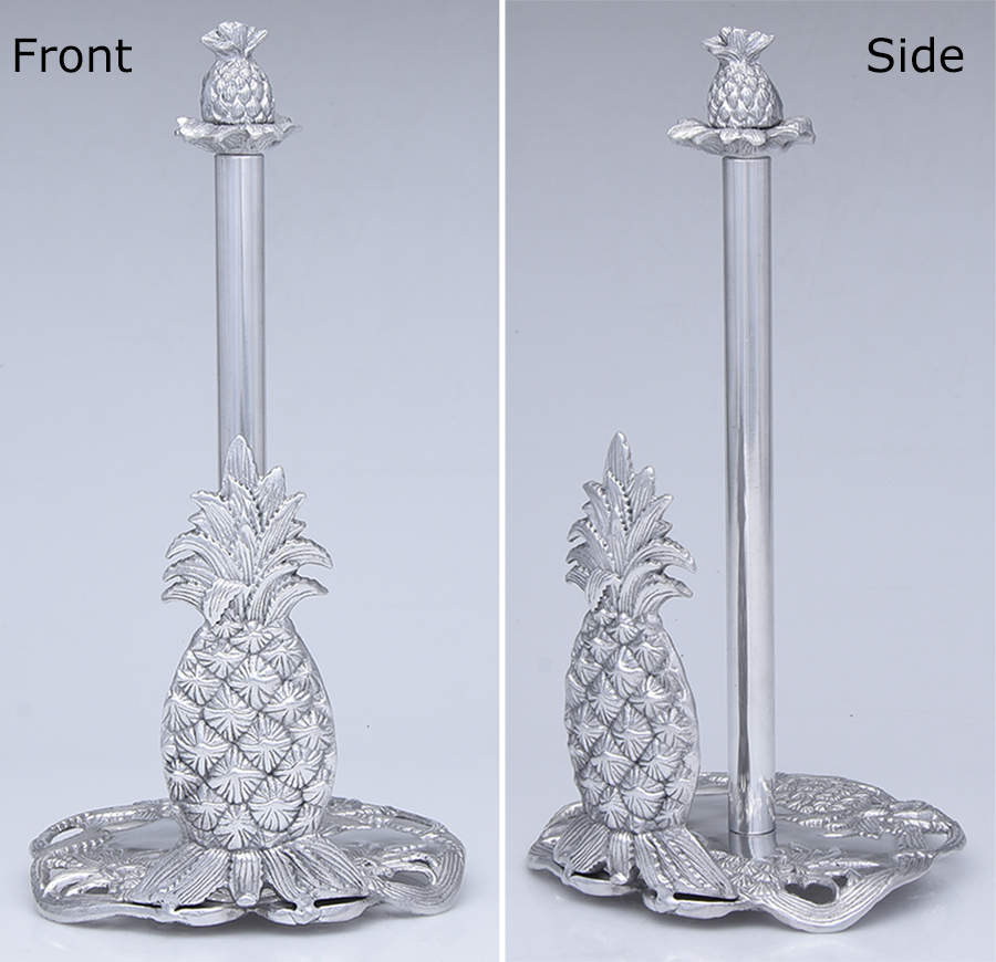 Pineapple (Aluminum, Hollowware) Paper Towel Holder by Arthur Court-1