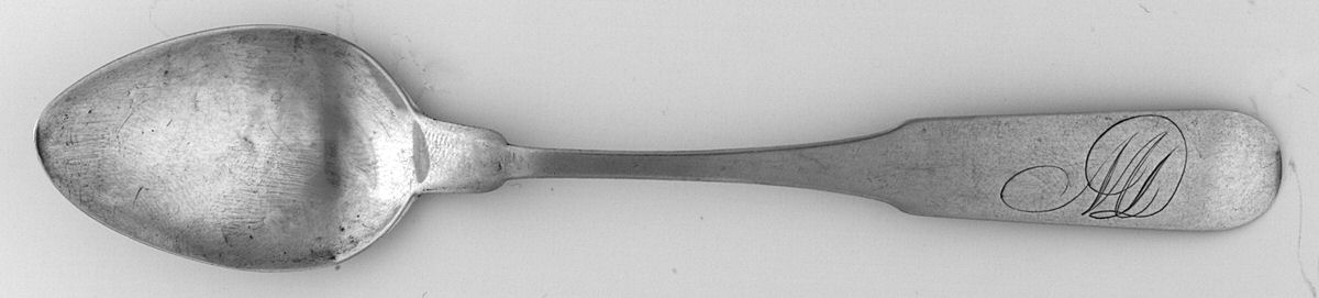 Coin Silver Flatware Five O'Clock Teaspoon by Abraham Fellows-1