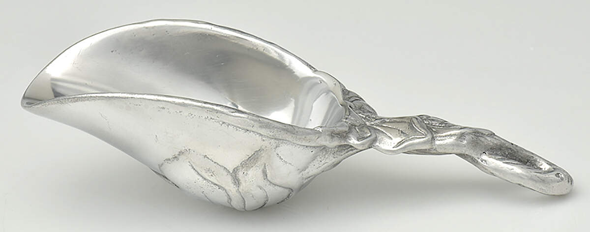 Magnolia (Aluminum, Hollowware) Ice Scoop with Stainless Bowl by Arthur Court-1
