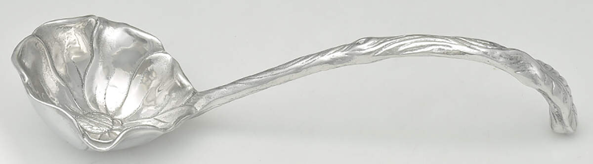 Magnolia (Aluminum, Hollowware) Punch Ladle Solid Piece by Arthur Court-1