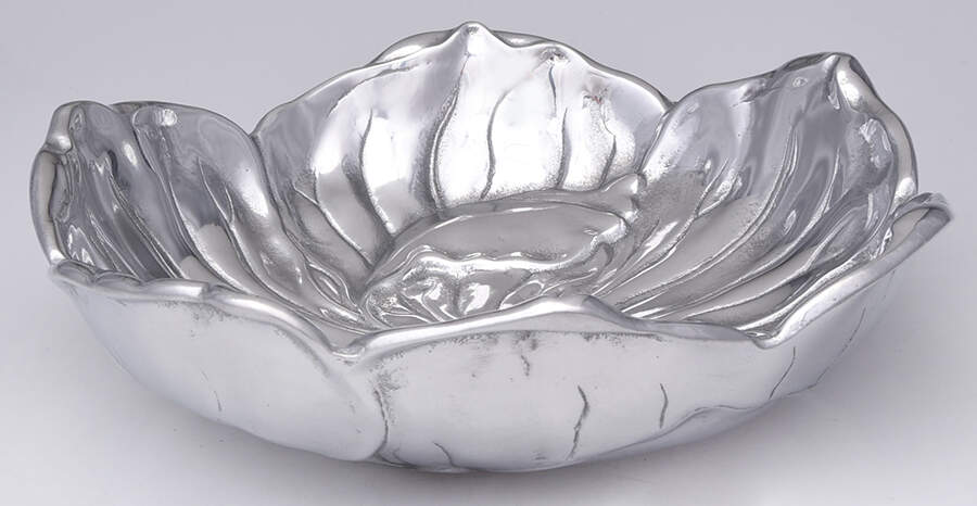 Magnolia (Aluminum, Hollowware) Bowl for 3 Pc Server Set by Arthur Court-1