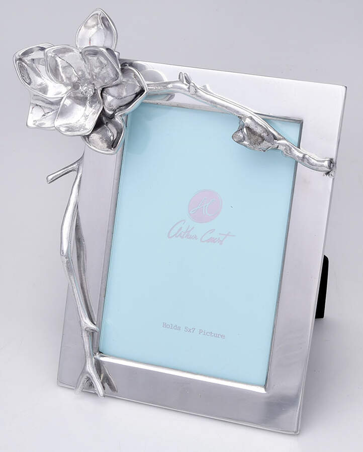 Magnolia (Aluminum, Hollowware) 5" X 7" Picture Frame by Arthur Court-1