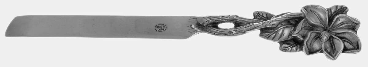 Magnolia (Aluminum, Hollowware) Cake Knife with Stainless Blade by Arthur Court-1