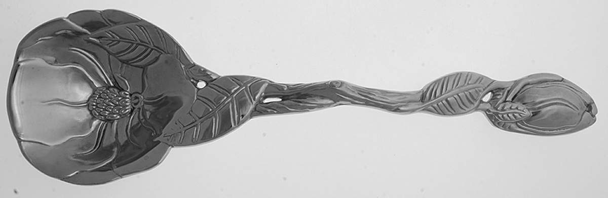 Magnolia (Aluminum, Hollowware) Solid Serving Spoon by Arthur Court-1