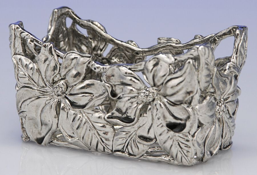 Magnolia (Aluminum, Hollowware) Sweetener Holder by Arthur Court-1