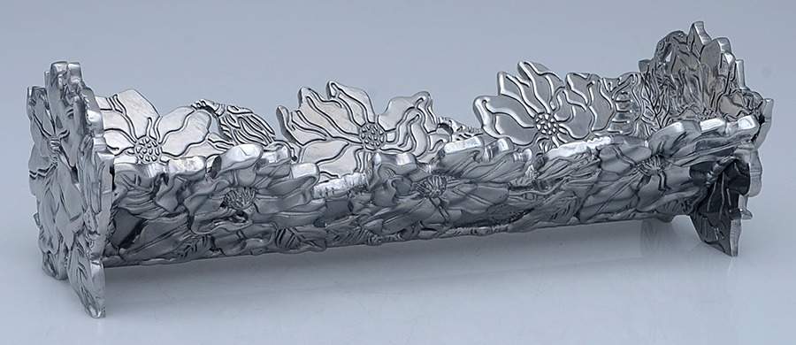 Magnolia (Aluminum, Hollowware) Cracker Tray by Arthur Court-1