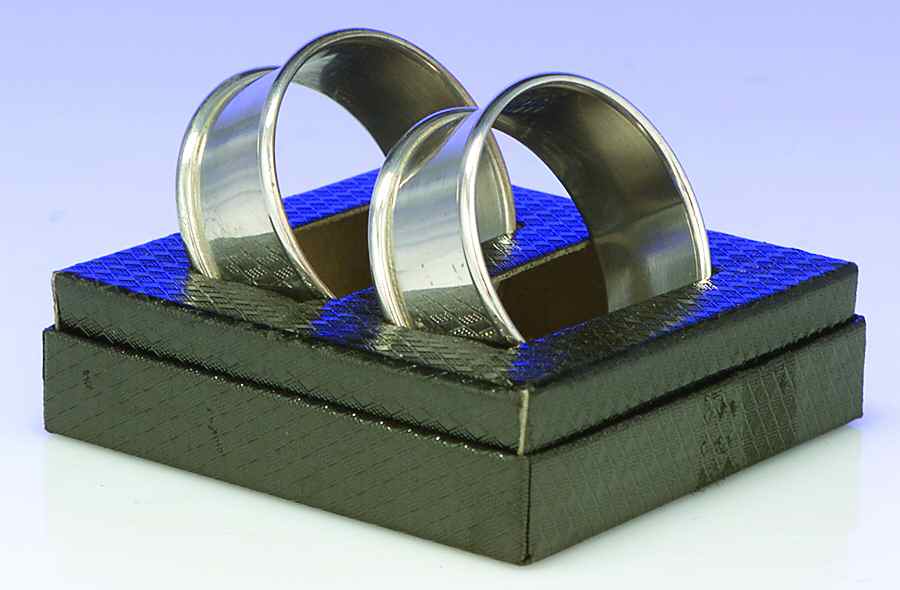 S17 (Sterling, Hollowware) Napkin Ring - Set of 2 by Alvin-1