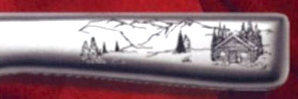 Cabin (Stainless) Individual Steak Knife Hollow Handle by Anglers Expressions-1