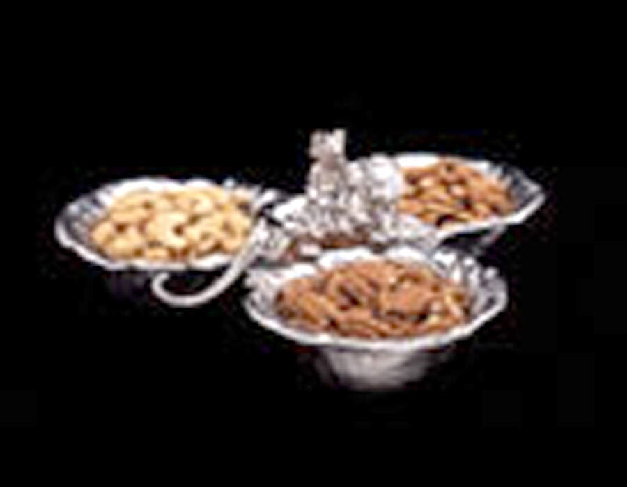 Safari (Aluminum, Hollowware) 3 Part Relish by Arthur Court-1