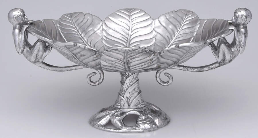 Safari (Aluminum, Hollowware) Oval Footed Centerpiece by Arthur Court-1
