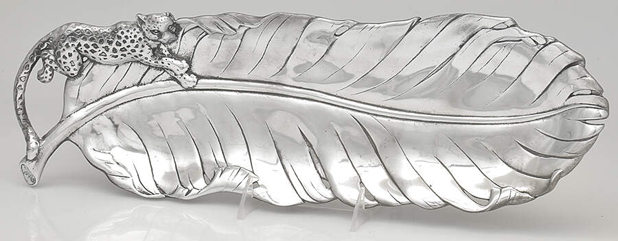 Safari (Aluminum, Hollowware) 19" Oblong Tray by Arthur Court-1