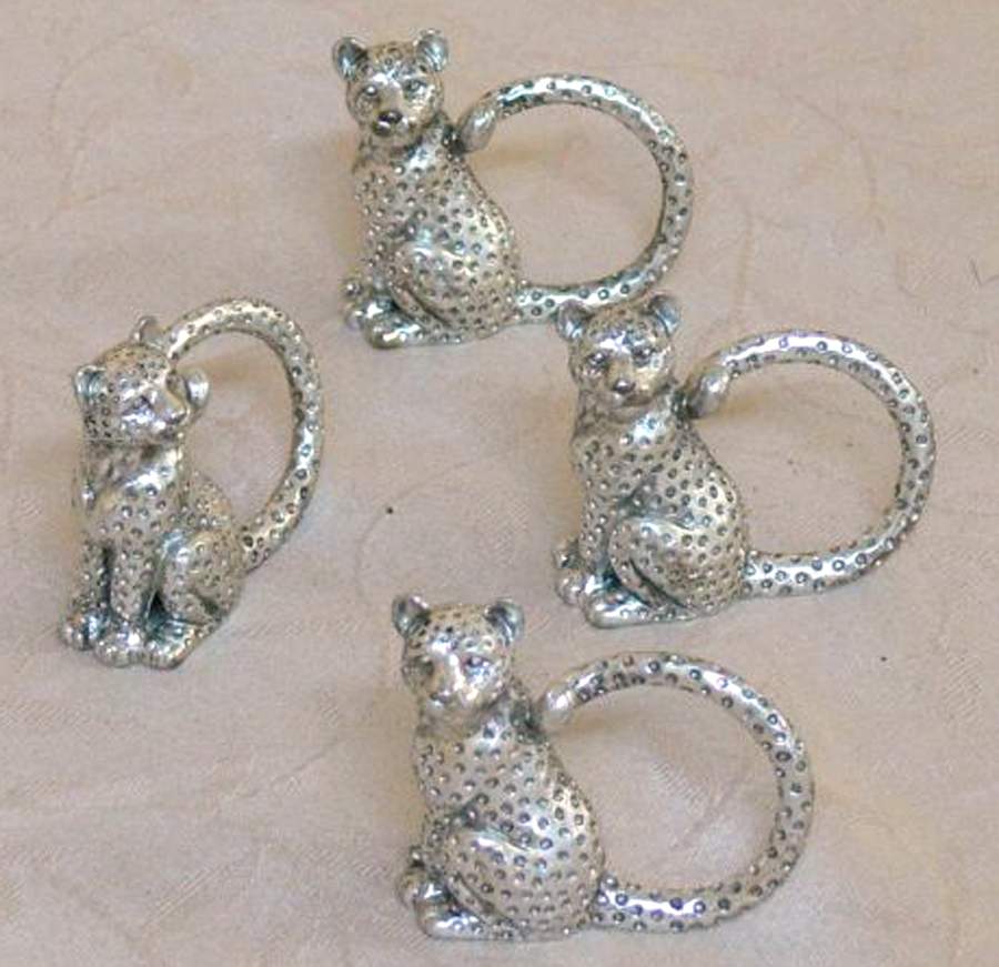 Safari (Aluminum, Hollowware) Napkin Ring - Set of 4 by Arthur Court-1