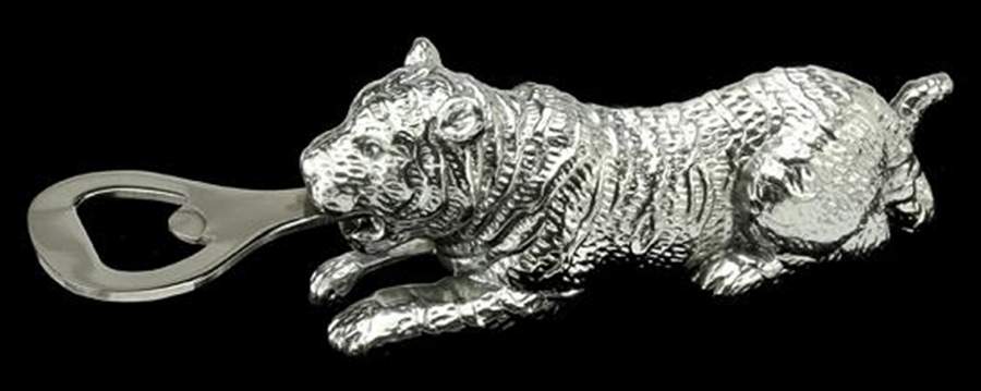 Safari (Aluminum, Hollowware) Bottle Opener with Stainless Bowl by Arthur Court-1