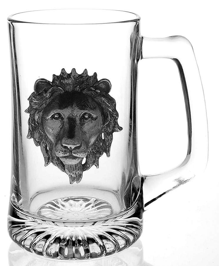 Safari (Aluminum, Hollowware) Crystal Beer Mug by Arthur Court-1