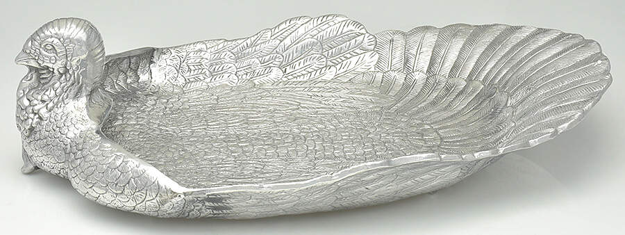 American Wilderness (Aluminum, Hollowware) Figural Serving Tray by Arthur Court-1