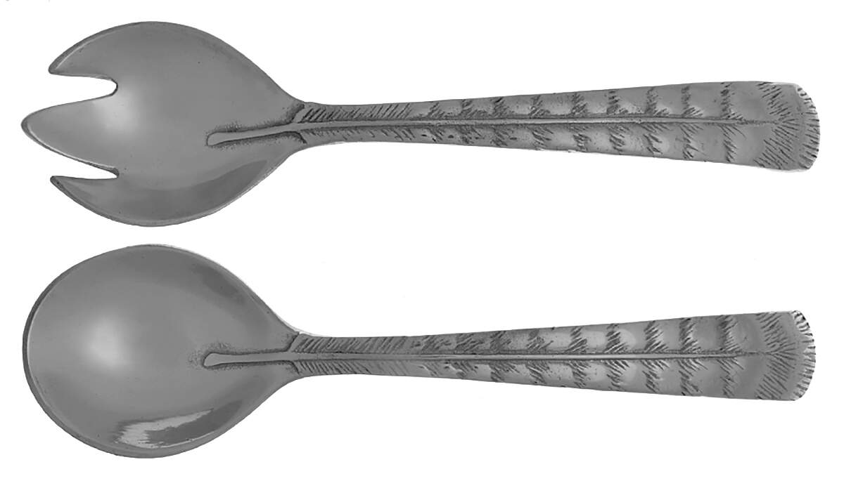 American Wilderness (Aluminum, Hollowware) (2 Pc) Solid Salad Set by Arthur Court-1