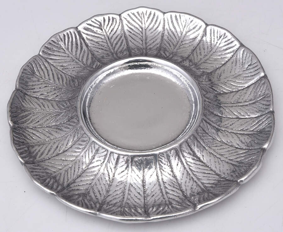 American Wilderness (Aluminum, Hollowware) Underplate for Condiment Bowl by Arthur Court-1
