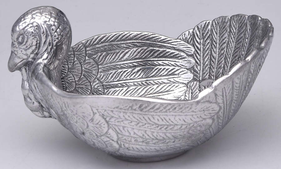 American Wilderness (Aluminum, Hollowware) Condiment Bowl No Underplate by Arthur Court-1