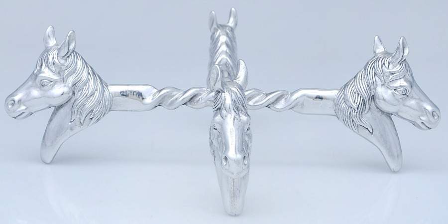 Horse (Aluminum, Hollowware) Stand for Acrylic Bowl 14" by Arthur Court-1