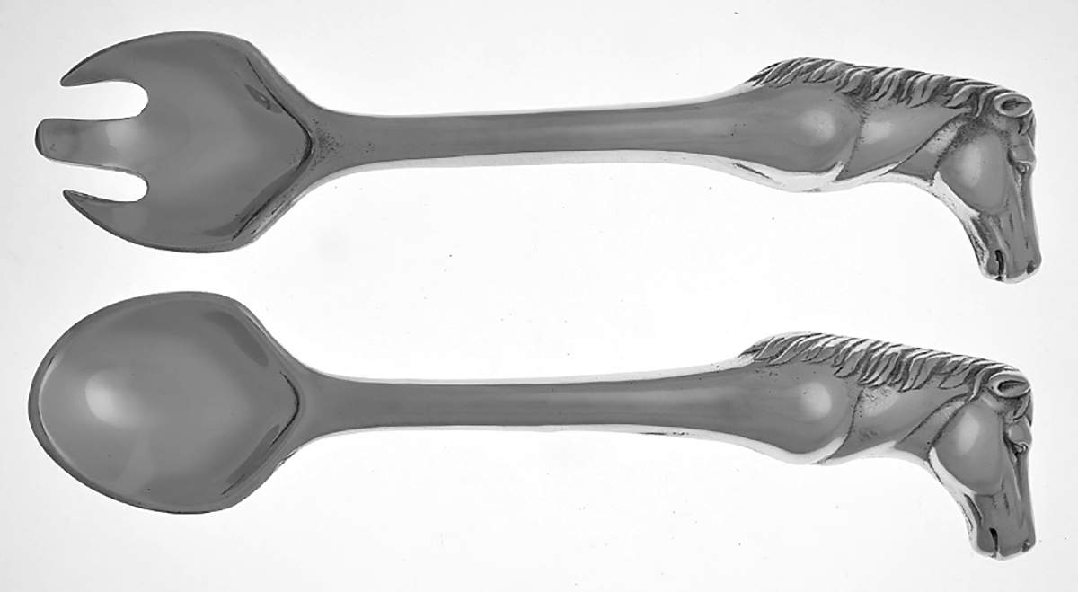 Horse (Aluminum, Hollowware) Solid Serving Set by Arthur Court-1