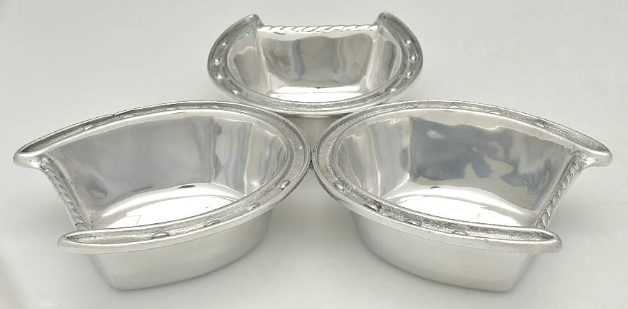 Horse (Aluminum, Hollowware) 3 Part Divided Server by Arthur Court-1