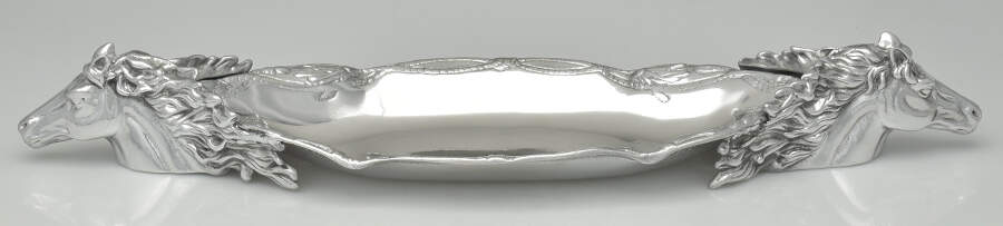 Horse (Aluminum, Hollowware) Centerpiece Tray by Arthur Court-1