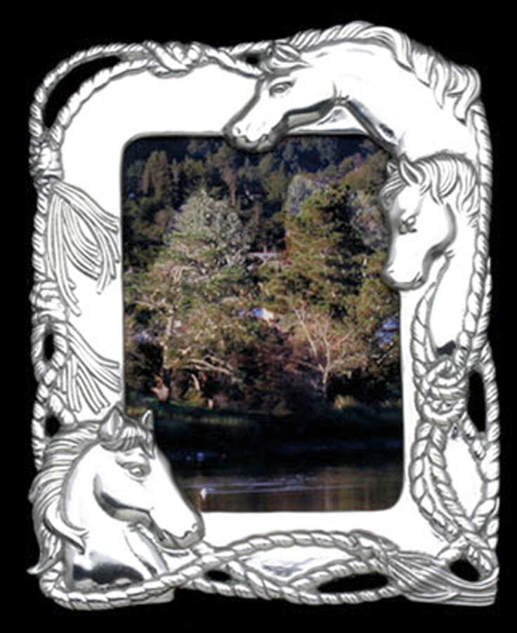 Horse (Aluminum, Hollowware) 5" X 7" Picture Frame by Arthur Court-1
