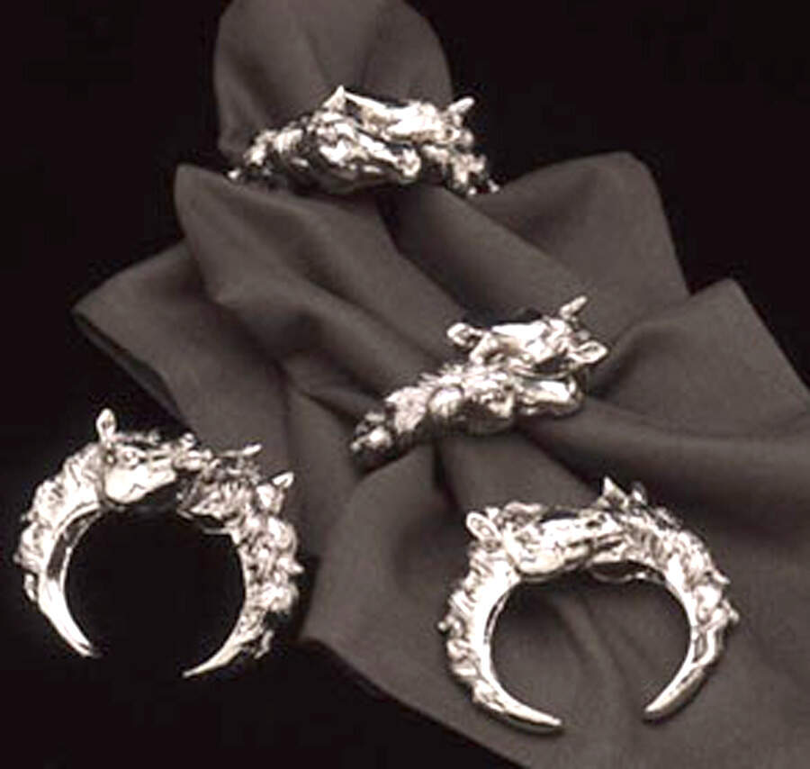 Horse (Aluminum, Hollowware) Napkin Ring by Arthur Court-1