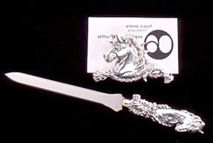 Horse (Aluminum, Hollowware) Letter Opener with Stainless Blade by Arthur Court-1