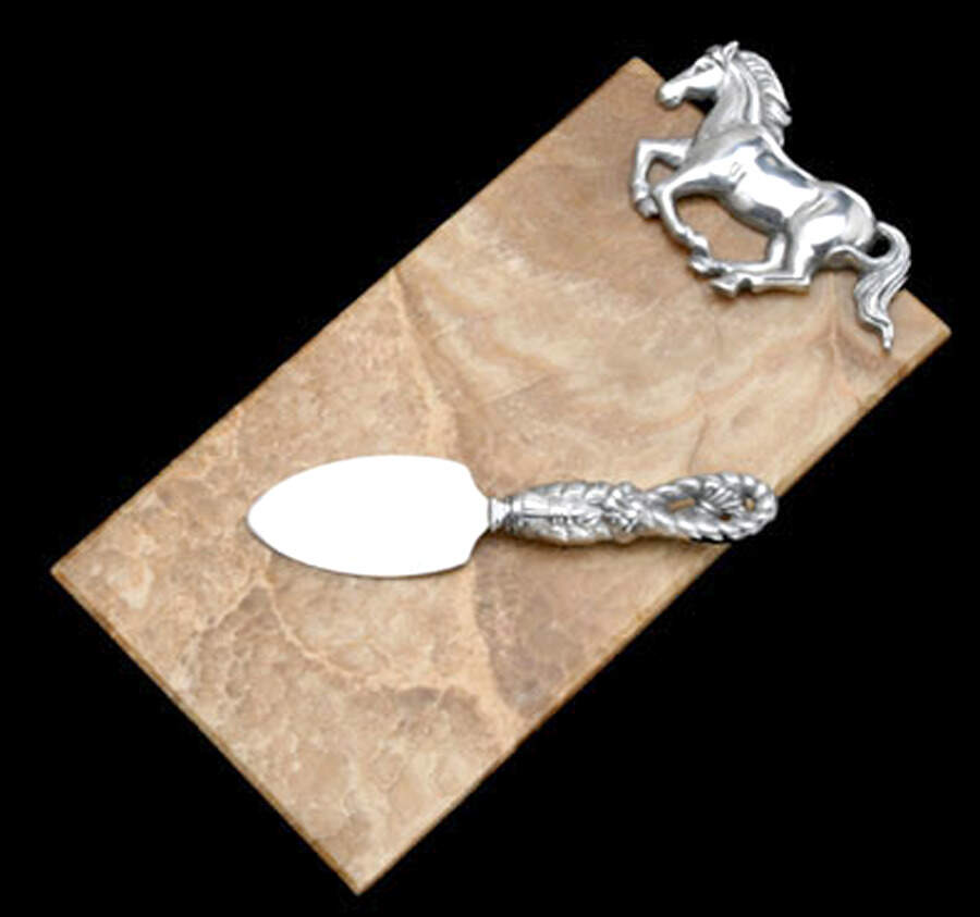 Horse (Aluminum, Hollowware) Cheese Board by Arthur Court-1