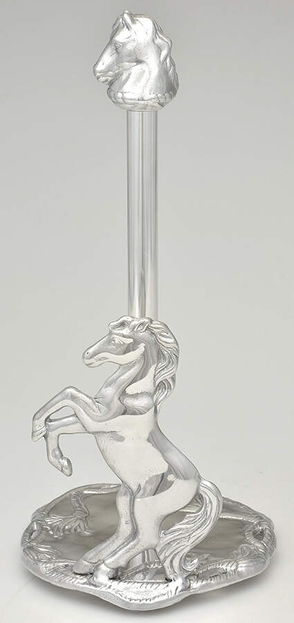 Horse (Aluminum, Hollowware) Paper Towel Holder by Arthur Court-1